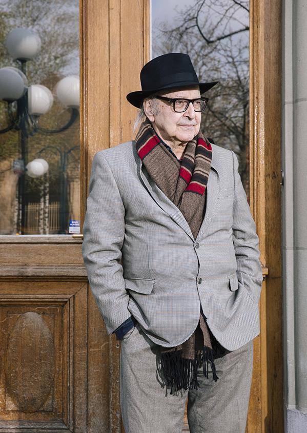 Jean-Luc Godard en avril 2019 à la Cinémathèque suisse © Cinémathèque suisse / Carine Roth