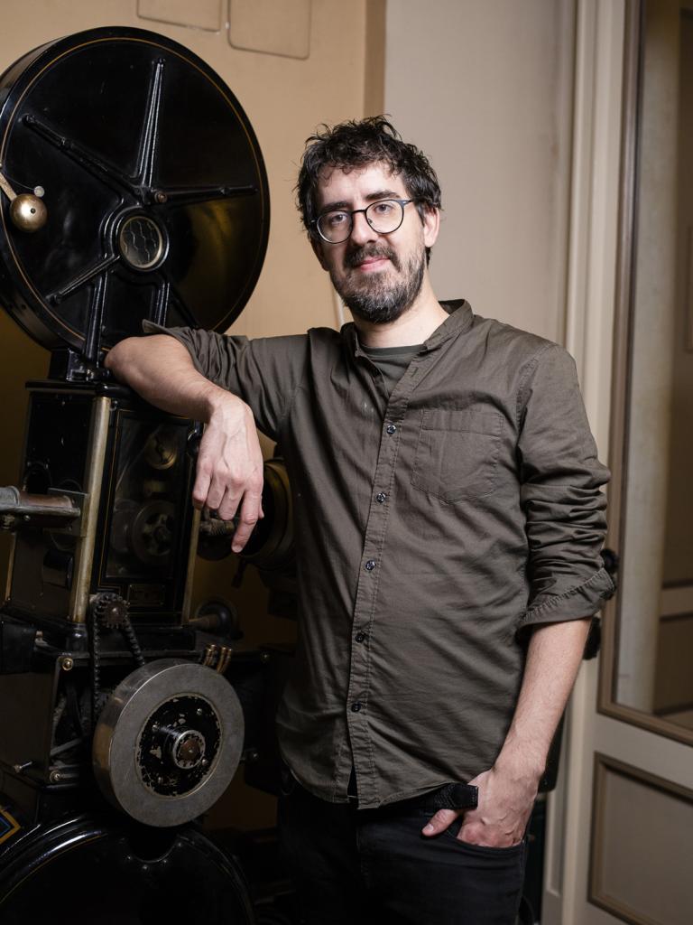 Marcel Barelli à l'occasion de sa mini-masterclass et d'une présentation de courts métrages le 9 octobre © Cinémathèque suisse / Yannic Bartolozzi