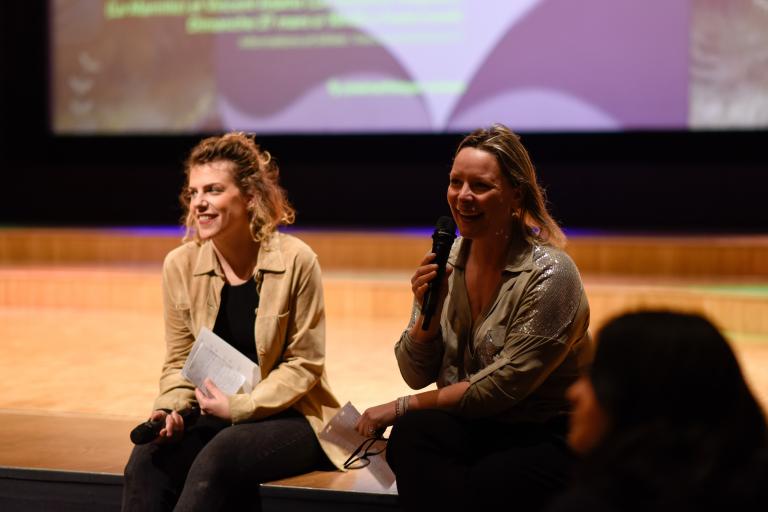 Introduction par une médiatrice et son invitée © Cinémathèque suisse / Mathilda Olmi