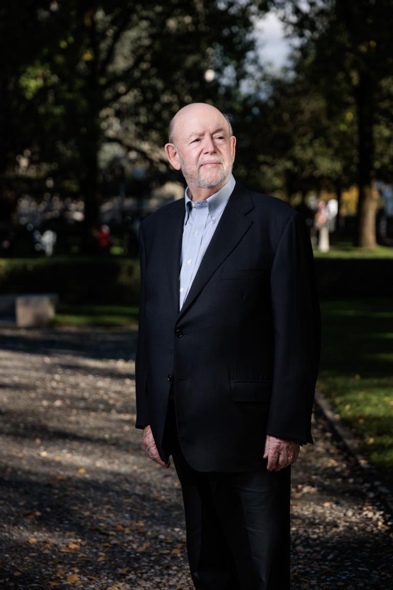 Paul Hirsch à l'occasion du vernissage de son livre "Il y a bien longtemps, dans une salle de montage lointaine, très lointaine..." le 2 octobre © Cinémathèque suisse / Pierre-Yves Massot