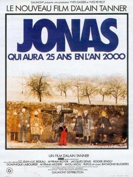 Affiche de Jonas qui aura 25 ans en l'an 2000 d'Alain Tanner, projeté le 21 décembre dans nos salles