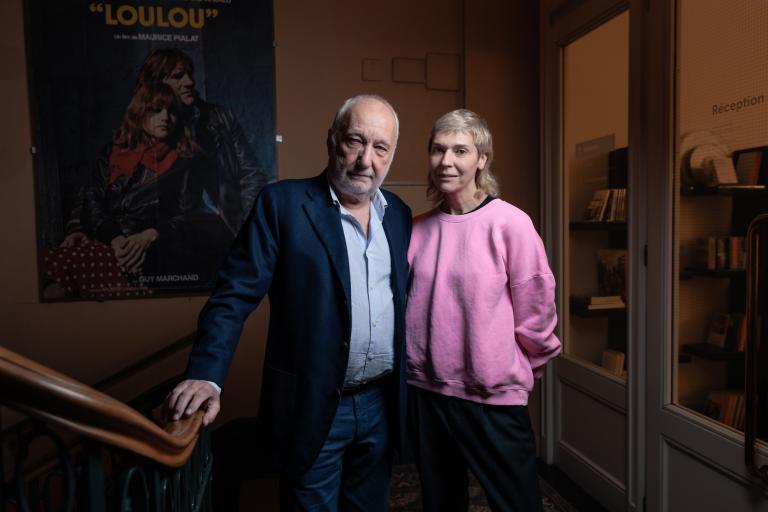 François Berléand et Delphine Lehericey lors de l'avant-première du film "Last Dance" le 25 janvier © Cinémathèque suisse / Pierre-Yves Massot