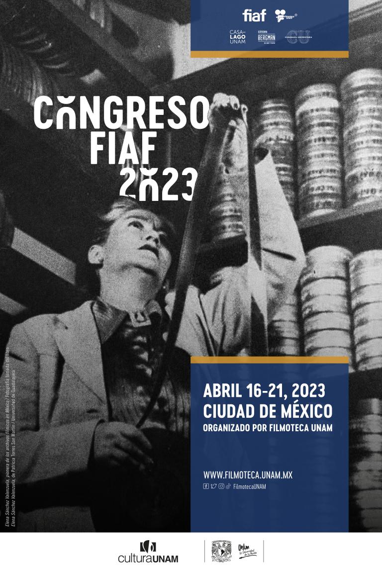 L’actrice Elena Sánchez Valenzuela sur l’affiche du congrès de la FIAF à Mexico (16–21 avril 2023) 