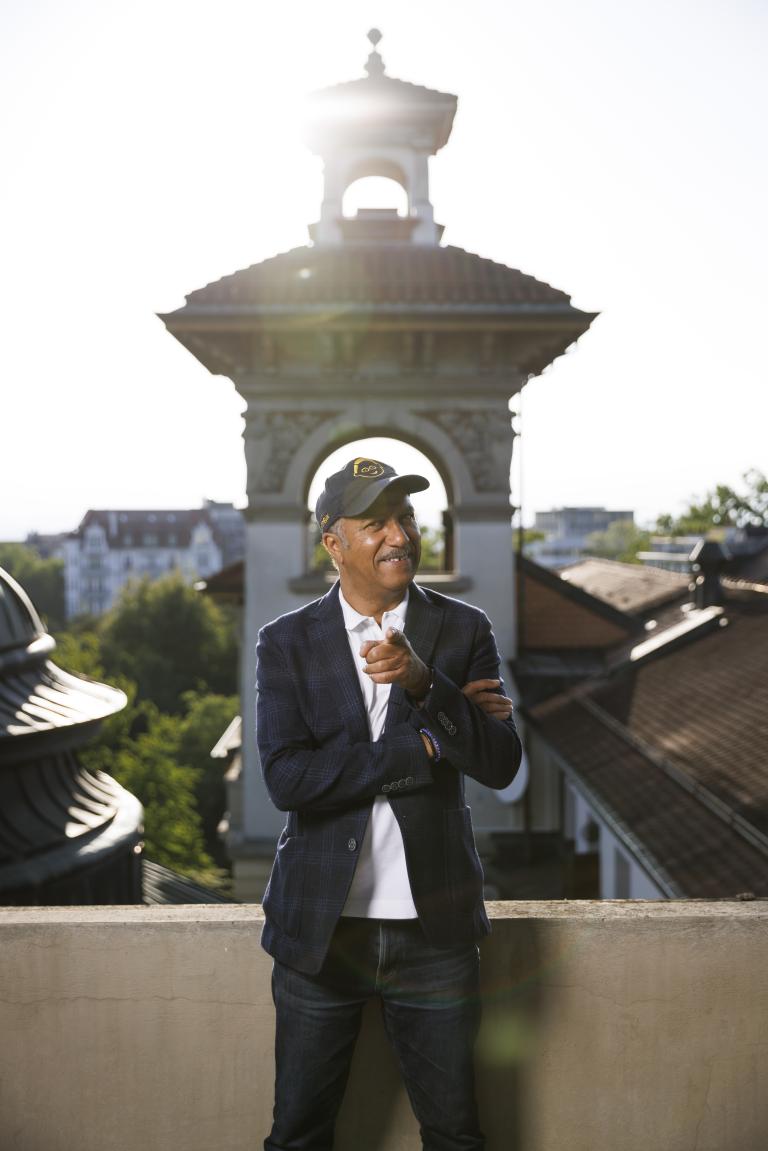 Pascal Légitimus à la Cinémathèque suisse le 25 mai 2023 pour la projection du film "Les Trois Frères" de Didier Bourdon et Bernard Campan © Cinémathèque suisse / Pierre-Yves Massot