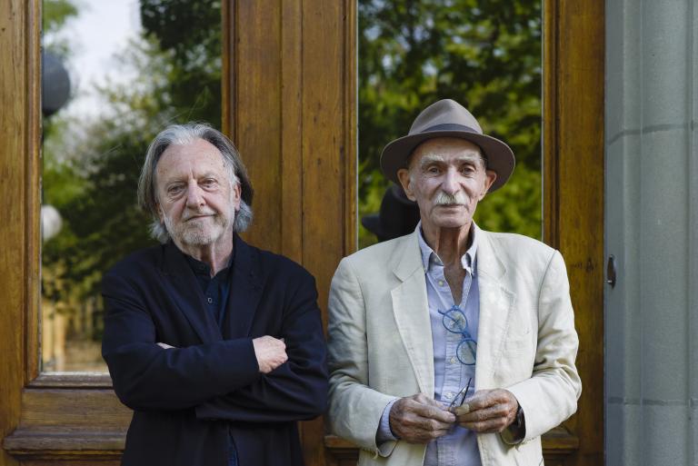 Rainer Klausmann et Walter Saxer le 4 mai à l'occasion de la projection de son film "Sepa" © Cinémathèque suisse / Mathilda Olmi