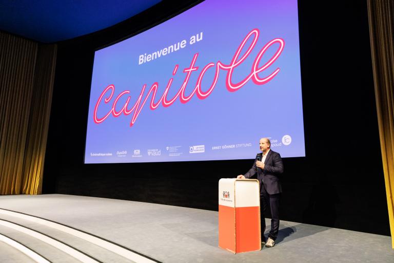 Grégoire Junod, syndic de la Ville de Lausanne © Cinémathèque suisse / Pierre-Yves Massot