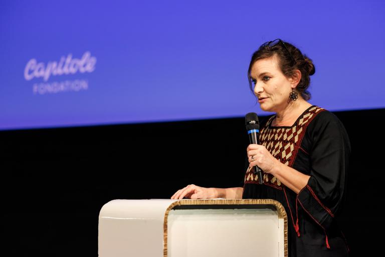 Marion Zahnd, architecte © Cinémathèque suisse / Pierre-Yves Massot