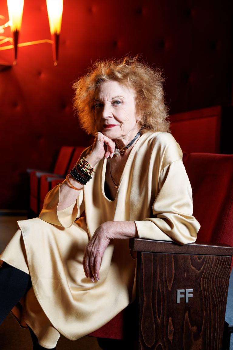 Marisa Paredes le 17 septembre au Capitole à l'occasion de la projection de "Hors saison" de Daniel Schmid © Cinémathèque suisse / Pierre-Yves Massot