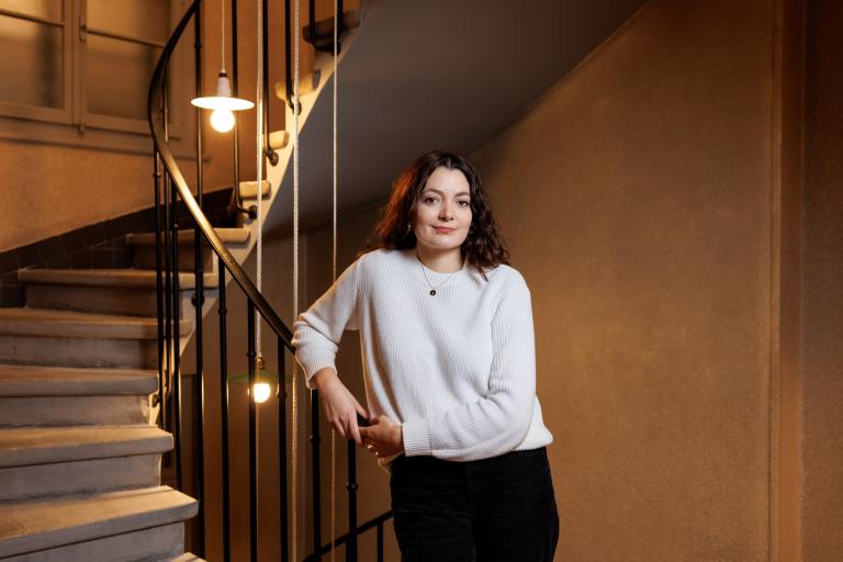 Pauline Jeanbourquin le 13 novembre pour l'avant-première de son documentaire "Feu Feu Feu" © Cinémathèque suisse / Pierre-Yves Massot
