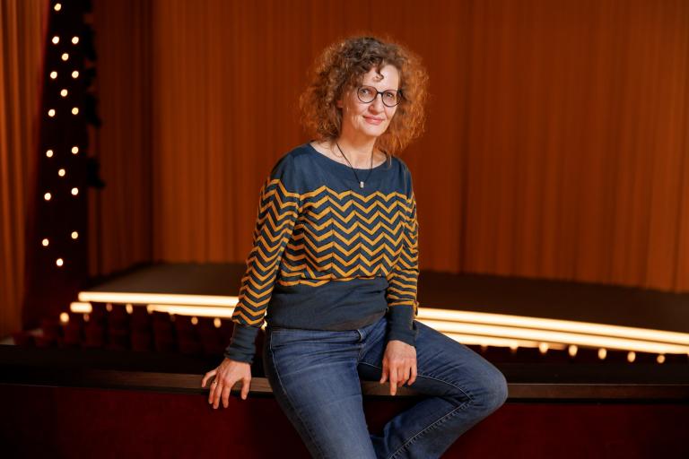 Christina Benz à l'occasion du programme de courts métrages "Grains de folie" le 27 novembre 2024.