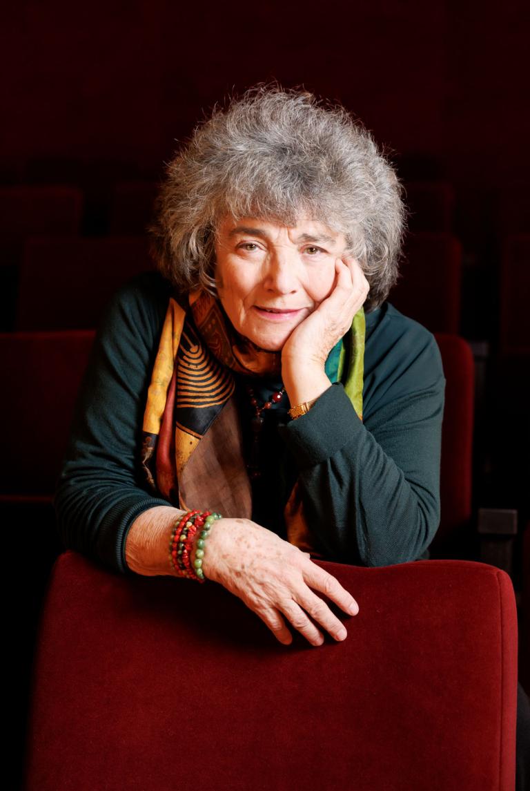 Coline Serreau, réalisatrice, le 9 janvier pour la présentation de son film "La Crise" © Cinémathèque suisse / Pierre-Yves Massot
