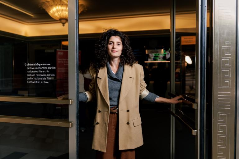 Gabriela Carneiro da Cunha au Capitole pour la présentation de son film "A queda do céu" le jeudi 8 mai 2025 © Cinémathèque suisse / Pierre-Yves Massot