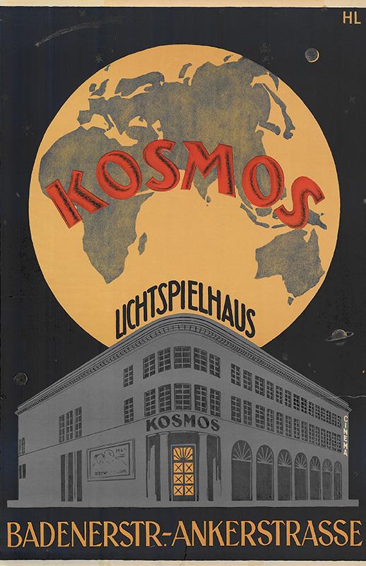Affiche promotionnelle de 1930 pour le cinéma Kosmos à Zurich