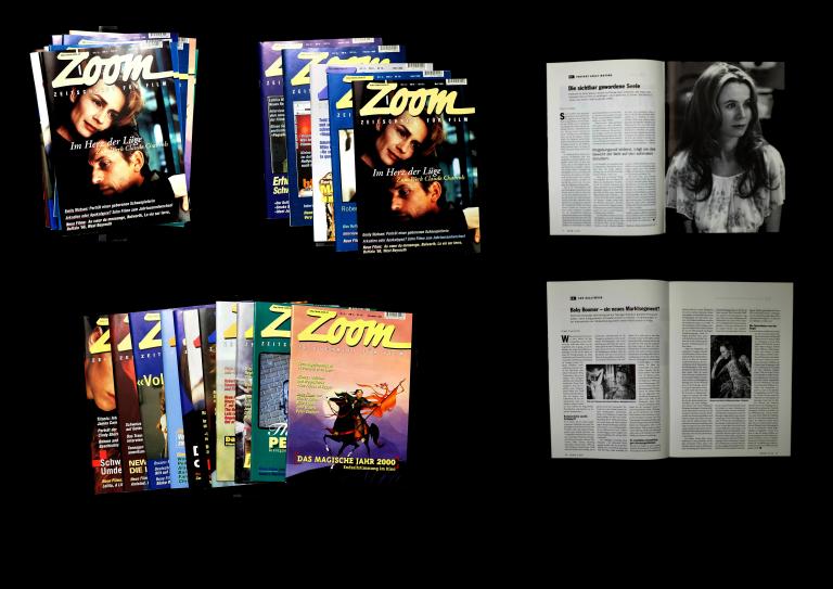 Exemplare der Zeitschrift Zoom, Sammlung Cinémathèque suisse