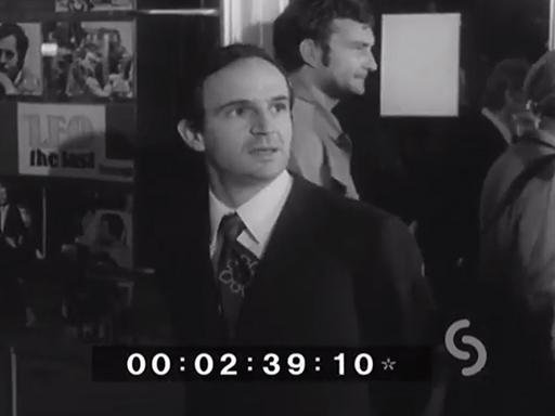 François Truffaut à Zurich en 1970 pour l'avant-première de son film L'Enfant sauvage