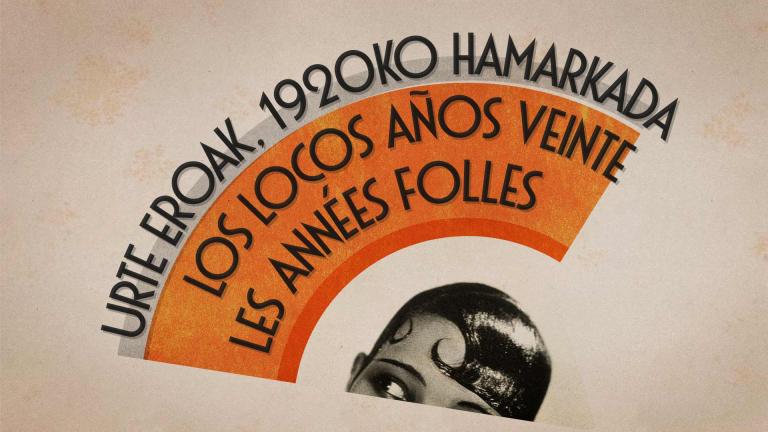 Affiche de l'exposition "Les Années folles" au Musée Guggenheim de Bilbao