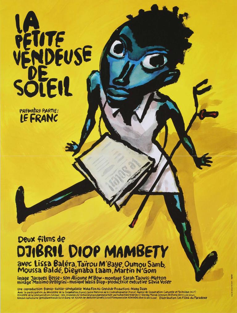 Affiche de "La petite vendeuse de Soleil" de Djibril Diop Mambéty (1999), conservée dans nos collections