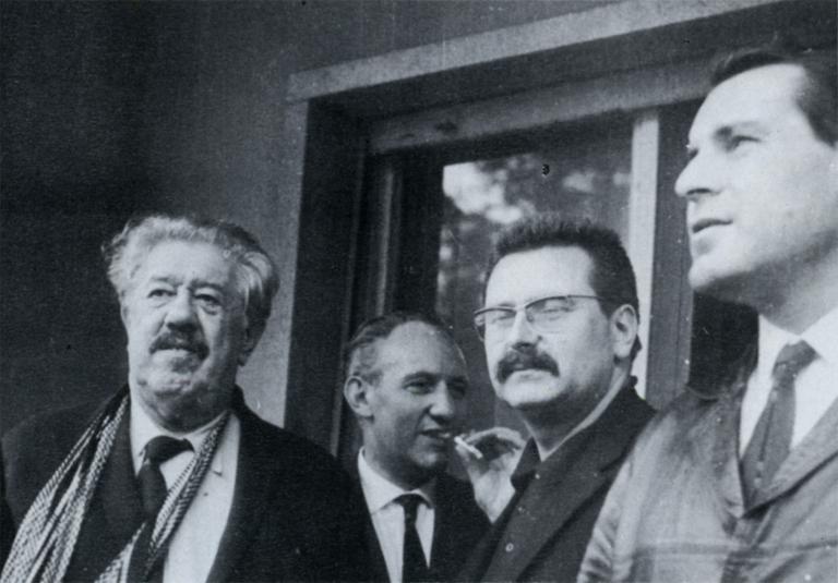Michel Simon, Pavel Blumenfeld, Freddy Buache et Milos Forman