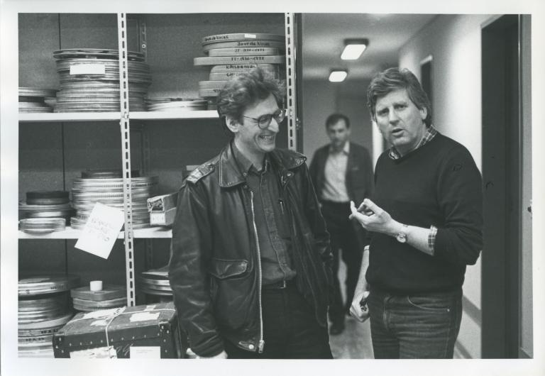 Mit François Albera im Casino de Montbenon, im Jahr 1985