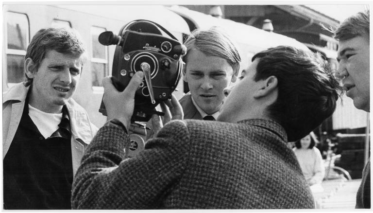 Sur le tournage de Quatre d'entre elles (1968)