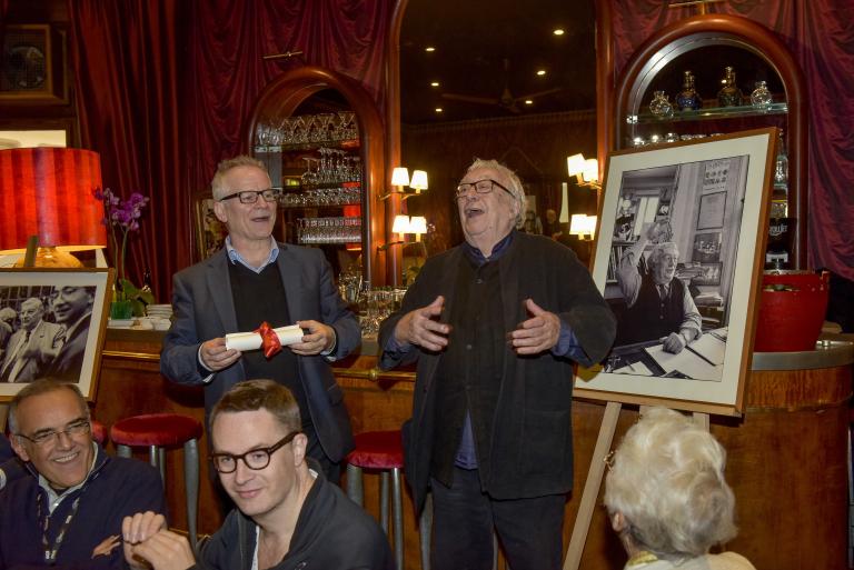 Thierry Frémaux et Bernard Chardère lors de la remise du prix.