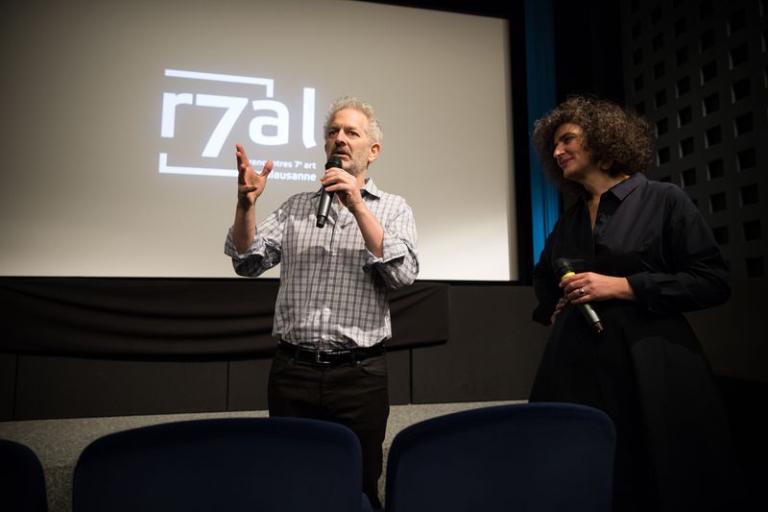 Le réalisateur Stephen Apkon présente "Scarecrow" Jerry Schatzberg au Cinématographe, le 27.03.18 © Pierre-Yves Massot