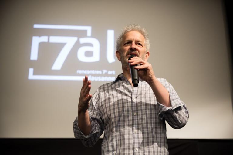 Le réalisateur Stephen Apkon présente "Scarecrow" Jerry Schatzberg au Cinématographe, le 27.03.18 © Pierre-Yves Massot