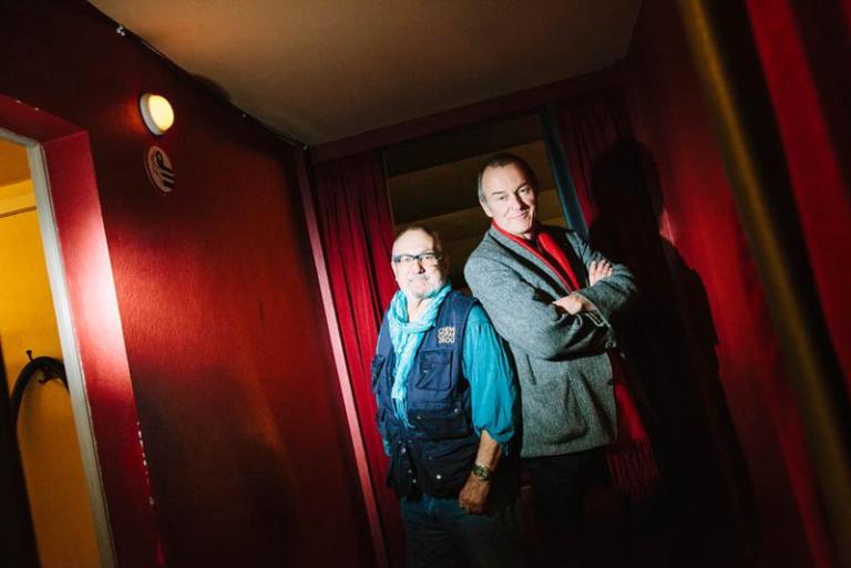 Le cinéaste suisse Clemens Klopfenstein et le compositeur suisse Ben Jeger venus présenter