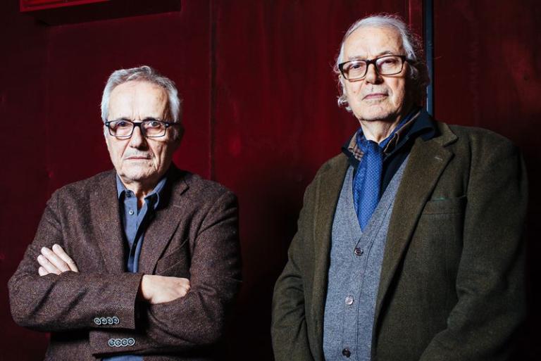 Le cinéaste italien Marco Bellocchio et le critique italien Aldo Tassone au Capitole, à l'occasion de l'avant-première de