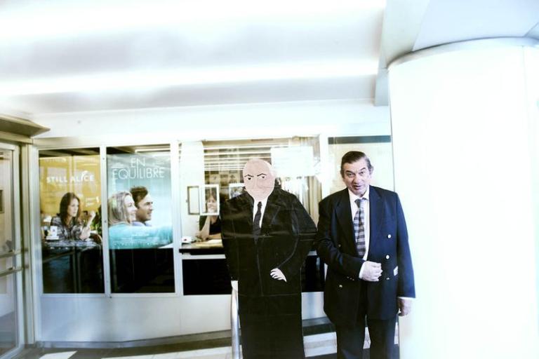 Guy Brunet, l'homme à tout faire du cinéma, à la fois scénariste, décorateur, réalisateur, monteur et affichiste, au Capitole  le 2 juin 2015, à l'occasion de la soirée en son hommage organisée en collaboration avec la Collection de l'Art Brut Lausanne.