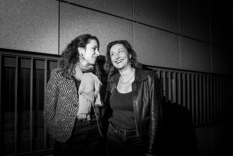 Les réalisatrices suisses Janine Waeber et Carole Pirker au Capitole le 5 mars 2015, à l'occasion de l'avant-première de leur film