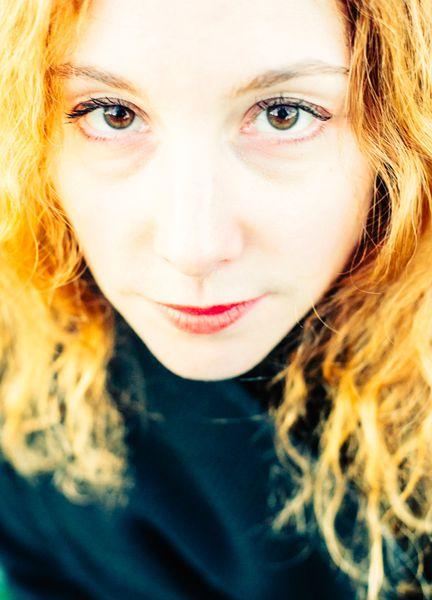 La comédienne suisse Marie Ruchat à la Cinémathèque suisse le 6 mars 2015, à l'occasion de la projection d'