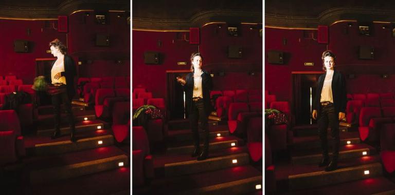 La réalisatrice suisse Andrea Staka au Capitole le 29 octobre 2014 pour l'avant-première de son film,