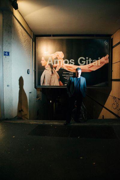 Le cinéaste Amos Gitai le 15 septembre 2014 au Capitole pour l'avant-première de son film