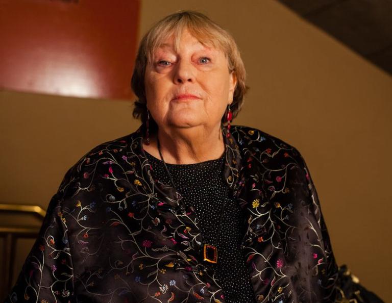 Christa Fuller, actrice et épouse du cinéaste Samuel Fuller, à la Cinémathèque suisse à l'occasion de la projection de