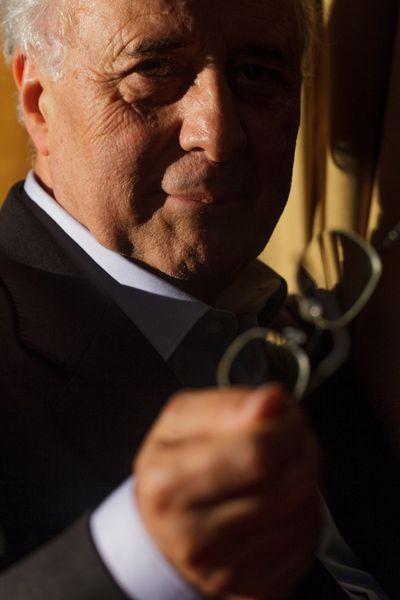 Gerald Morin à la Cinémathèque suisse le mardi 18 septembre 2012 à l'occasion de l'avant-première de son documentaire "Sur les traces de Fellini"