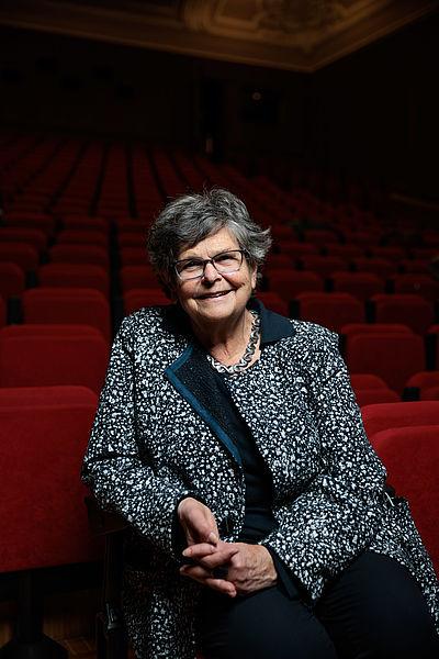Ruth Dreifuss, ancienne conseillère fédérale, pour la projection de "Platzspitzbaby" à la salle Paderewski, le 2 février © Pierre-Yves Massot / Cinémathèque suisse