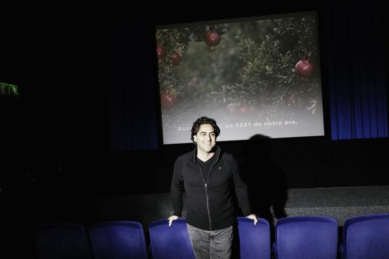 Le réalisateur Massoud Bakhshi au Cinématographe lors de la projection de son documentaire "Téhéran n'a plus de grenades" le 6 décembre © Carine Roth / Cinémathèque suisse