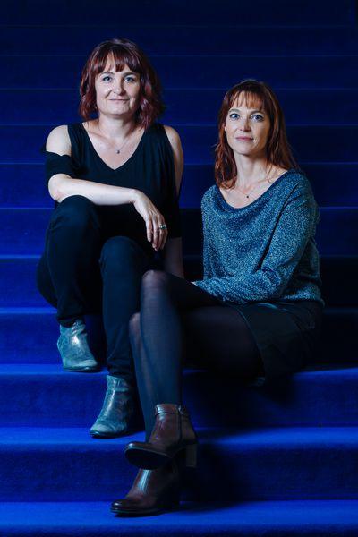 Les réalisatrices Stéphanie Chuat et Véronique Reymond au Capitole lors de l'avant-première de leur documentaire "Les Dames" le 25 septembre. © Samuel Rubio / Cinémathèque suisse