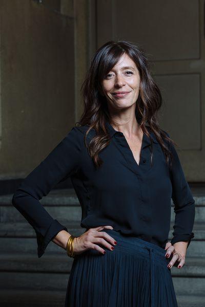 La productrice Pauline Gygax au Capitole lors de l'avant-première du film "Le vent tourne" le 17 septembre. © Samuel Rubio / Cinémathèque suisse