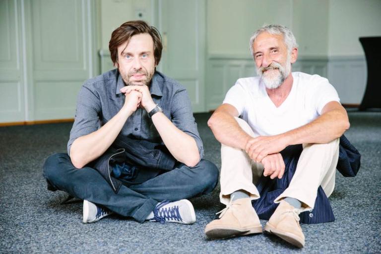 Dominique Marchais et Roberto Li Calzi au Casino de Montbenon lors de l'avant-première de "Nul homme n'est une île" le 7 juin . © Carine Roth / Cinémathèque suisse