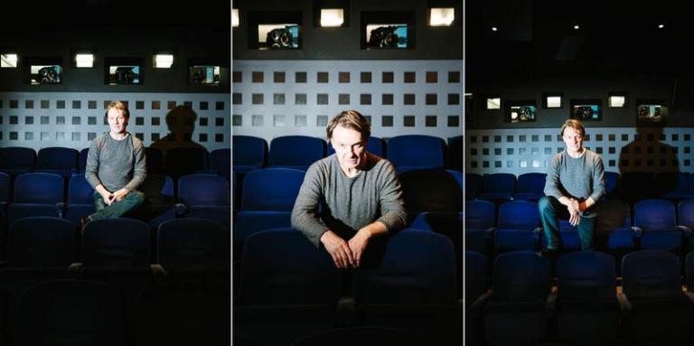Philippe Saire au Cinématographe lors de l'avant-première de son court métrage de vidéo-danse "Les Sirènes" le 11 mars. © Carine Roth / Cinémathèque suisse
