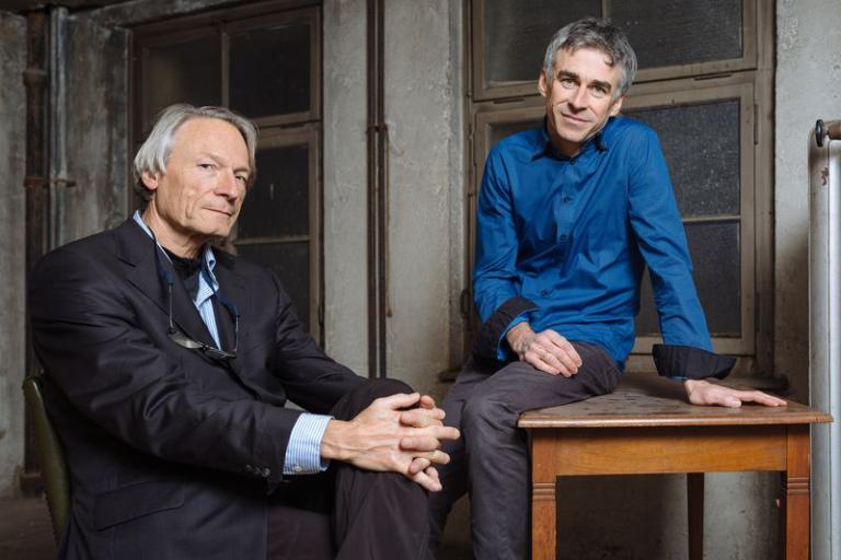 Frédéric Gonseth, producteur, et le réalisateur Samuel Chalard au Capitole à l'occasion de l'avant-première du documentaire