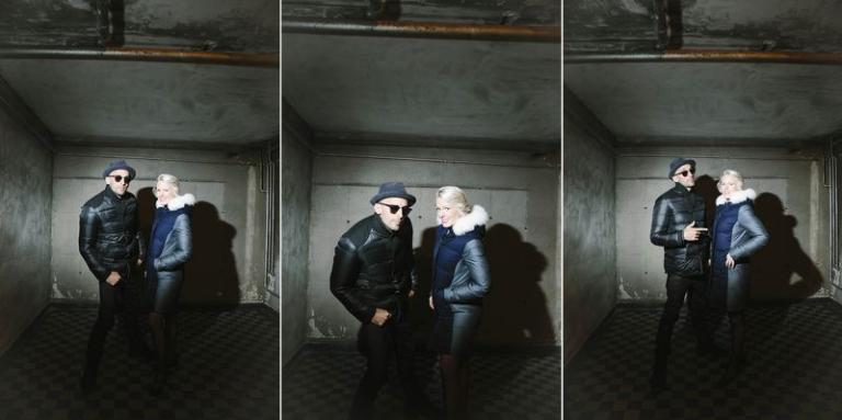 L'artiste JR et Tatyana Franck, directrice du Musée de l'Elysée, au Capitole, le 10 février 2016. ©Carine Roth / Cinémathèque suisse